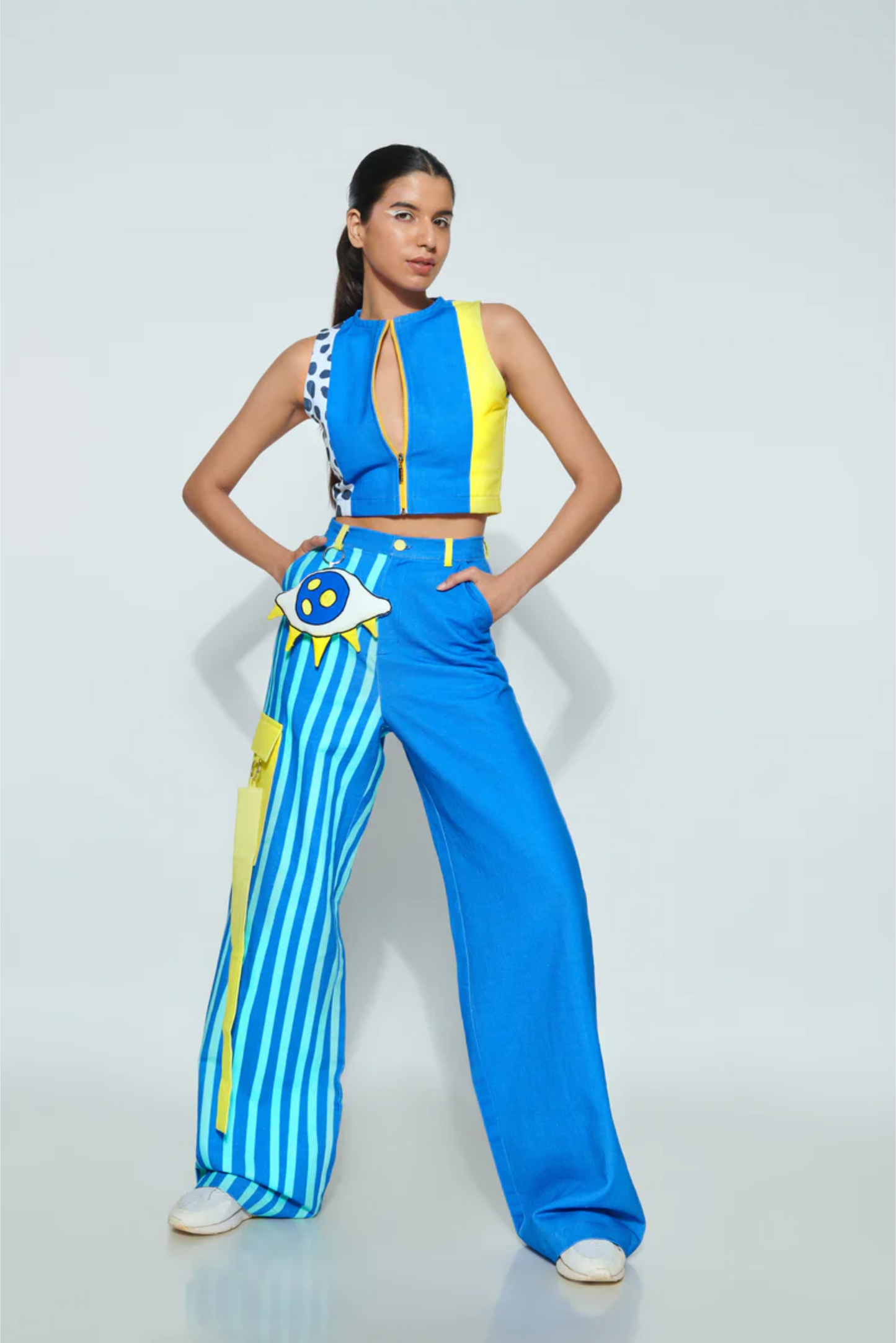 OUT OF SERVICE  CROP TOP AND PANTS CO-ORD SET