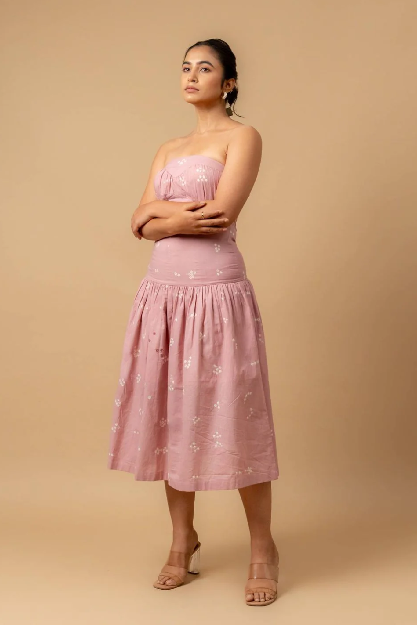 BELLBLUSH BANDHANI DRESS