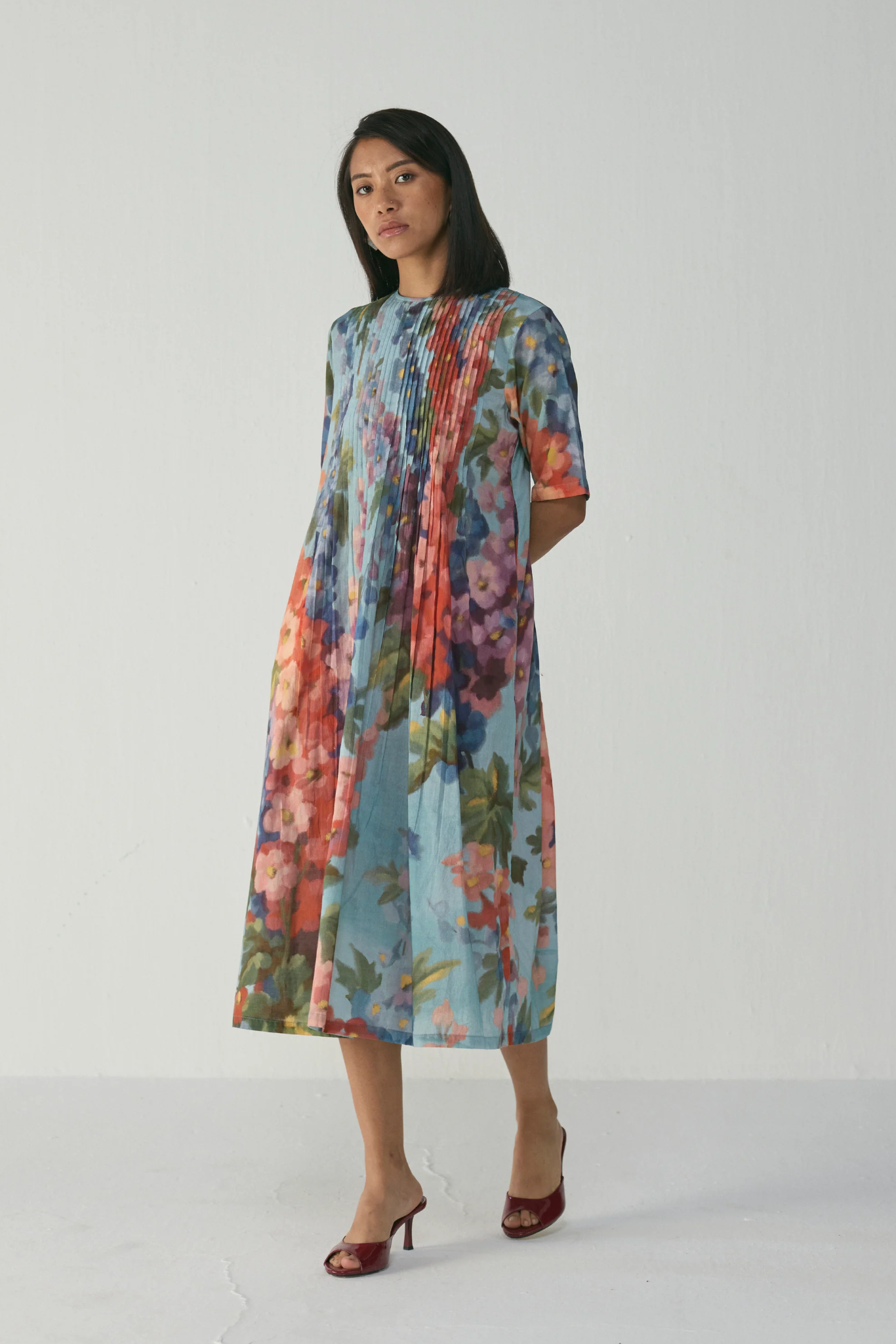 DARLINGTON PINTUCKS DRESS