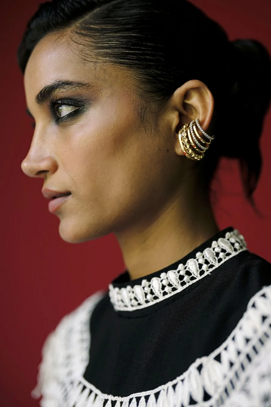 The Echo Earrings - Golden