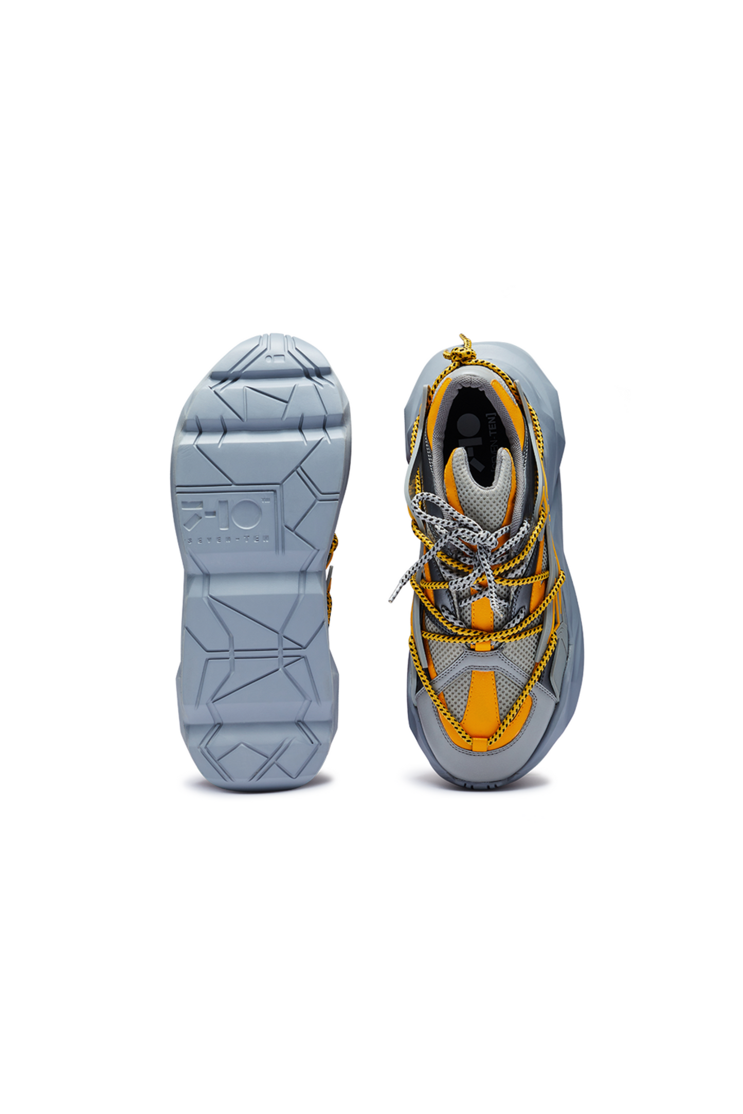 742 Canary Yellow Low-Top Chunky Sneakers