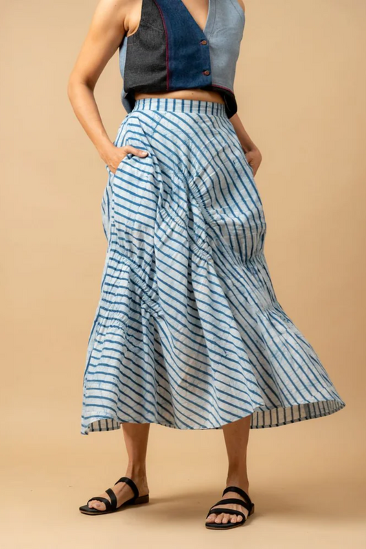 LIZZY BATIK STRIPES SKIRT