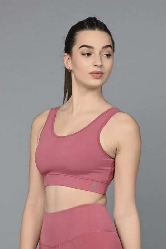 Peony Pink Sports Bra