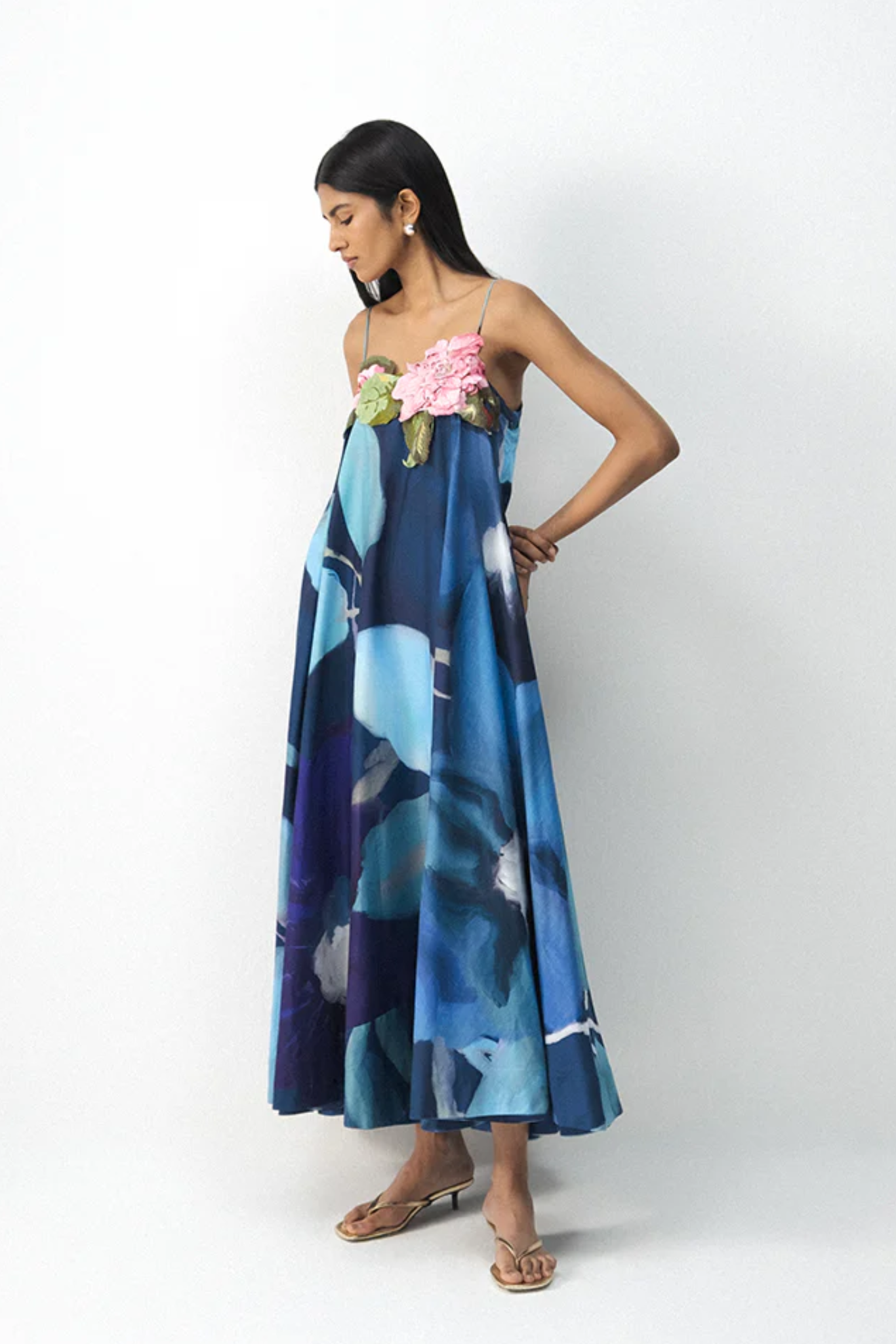 BLUE LAGOON PATCHWORK DRESS