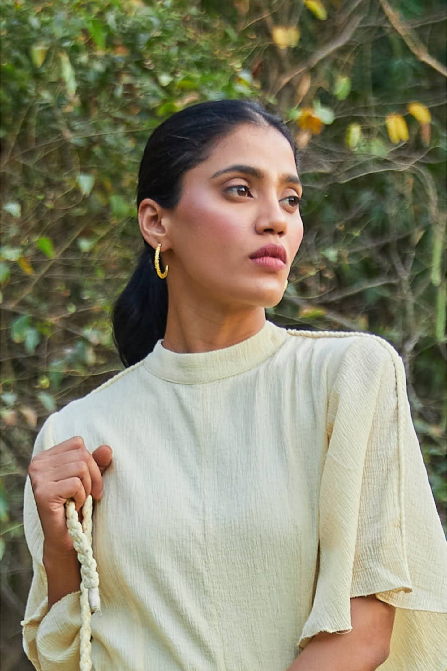 Half Moon Hoops Gold