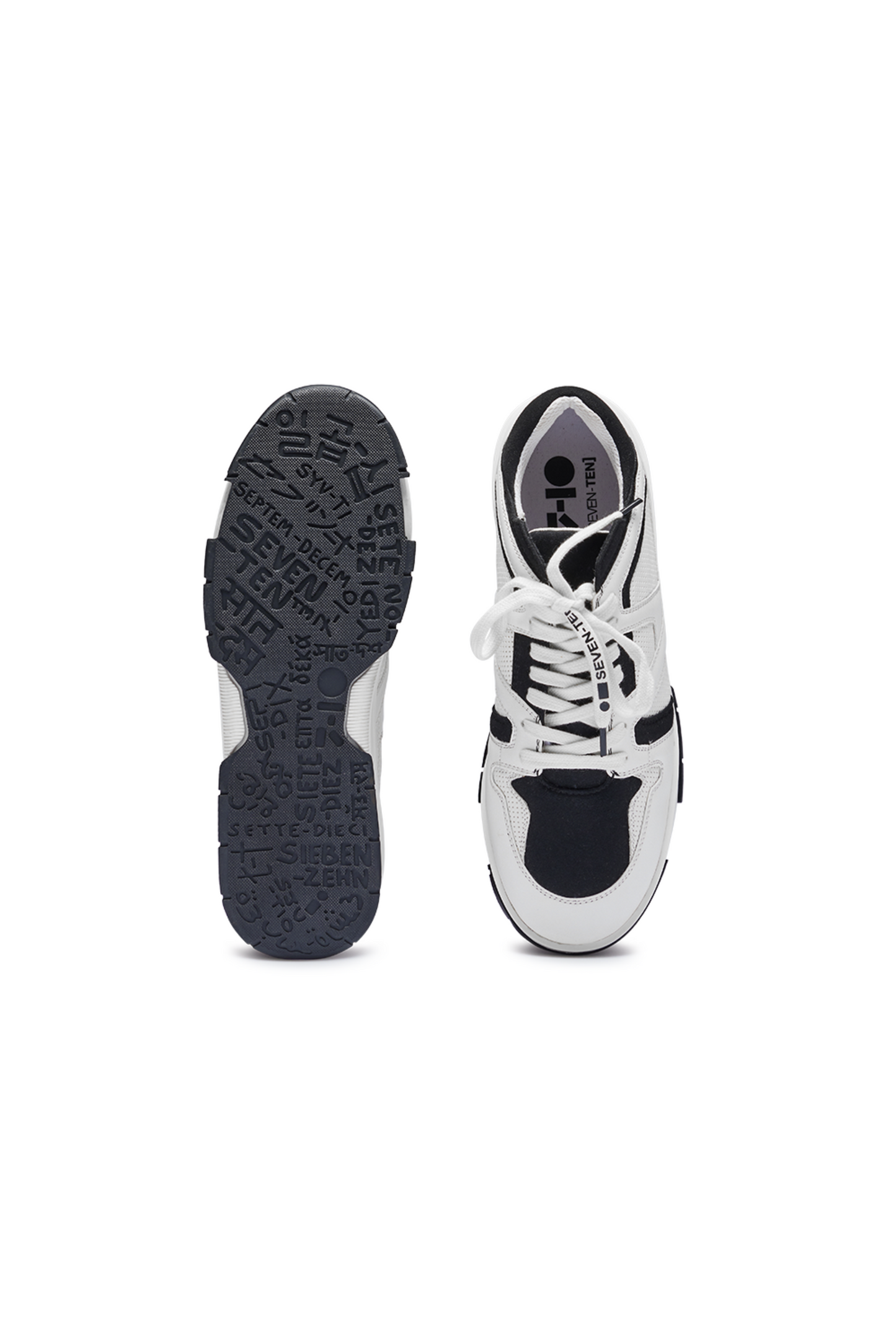 731 Black & White Dice Low-Top Sneakers