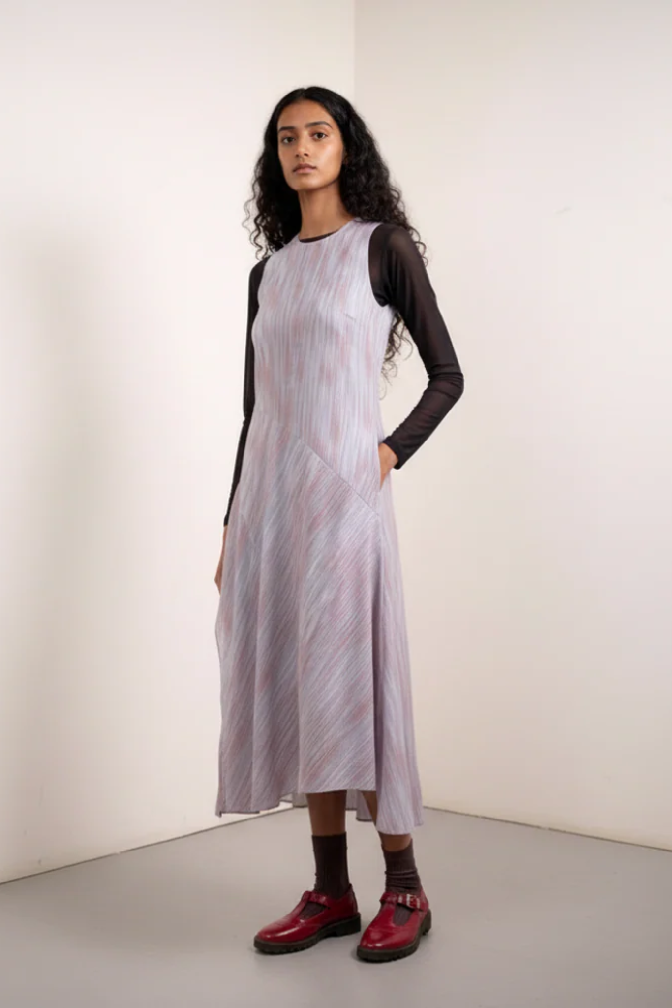HERON STRIPE DRESS