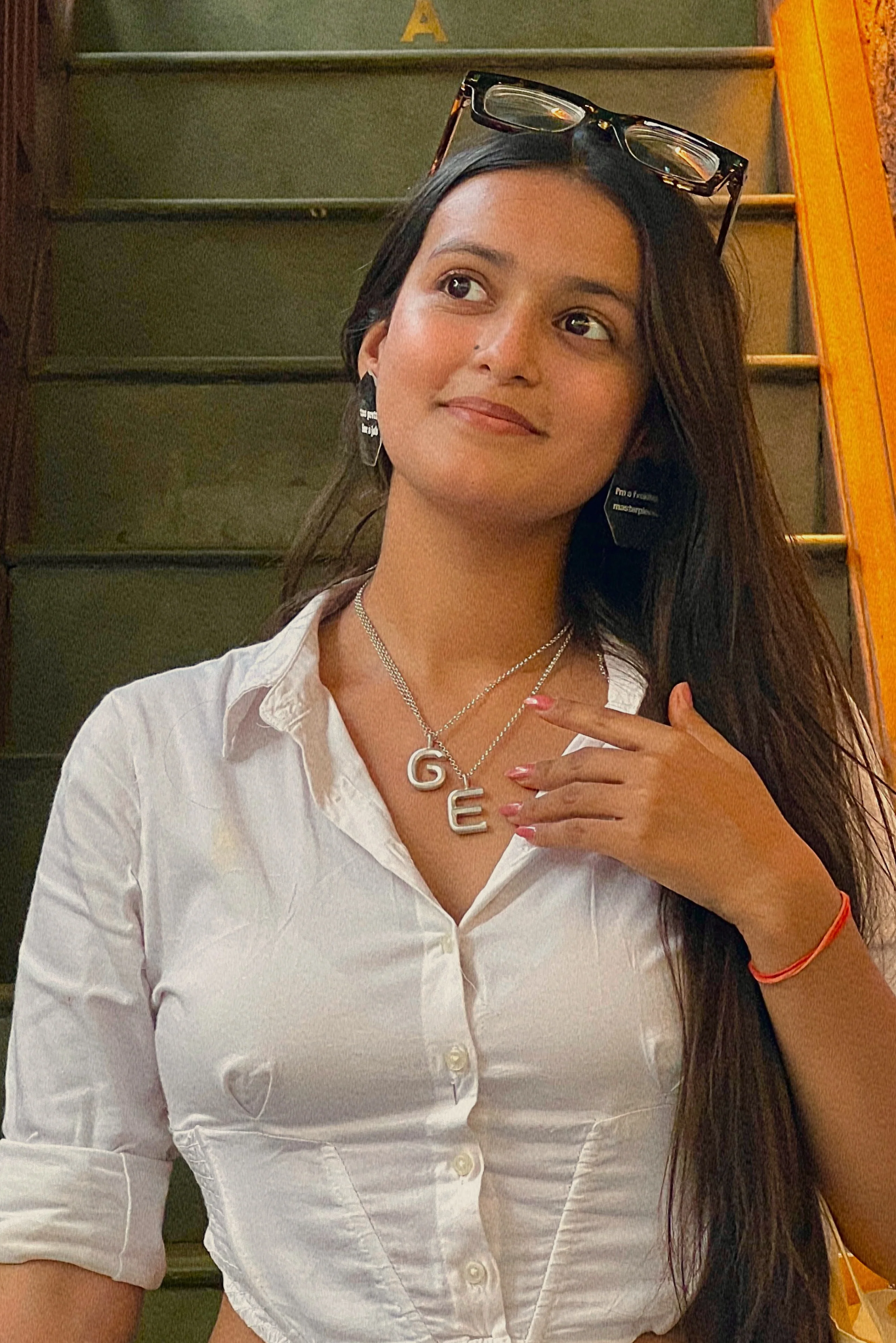 Bold Letter Necklace - G