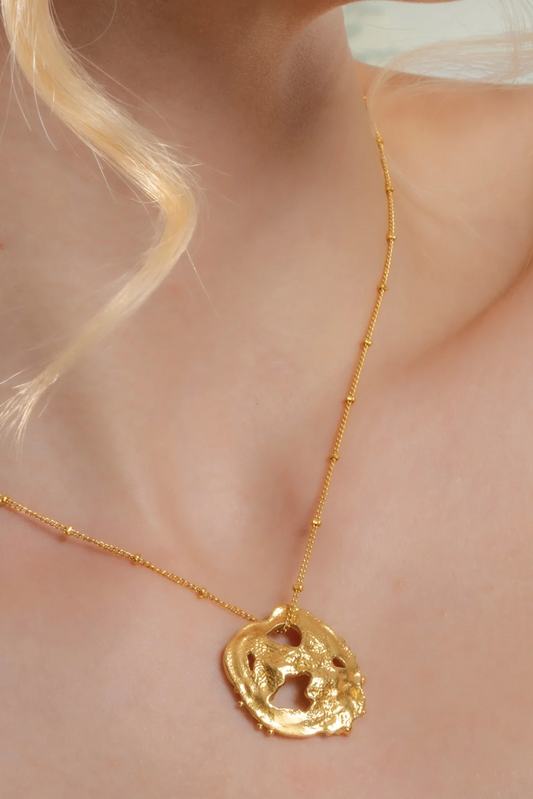 Molten Dotted Charm Necklace