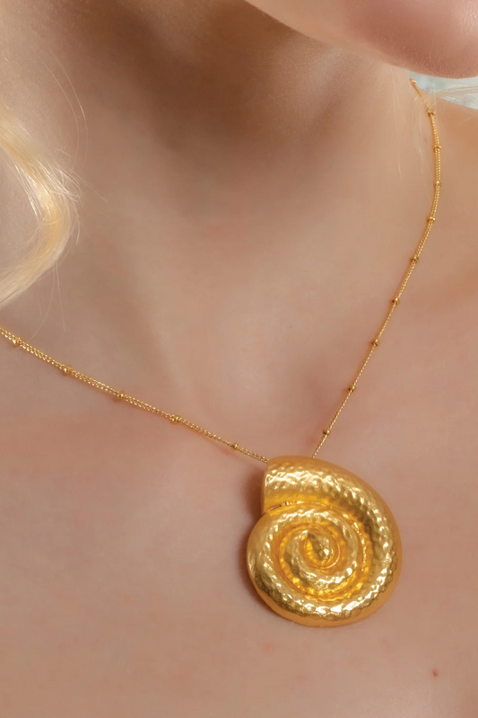 Textured Shell Pendant