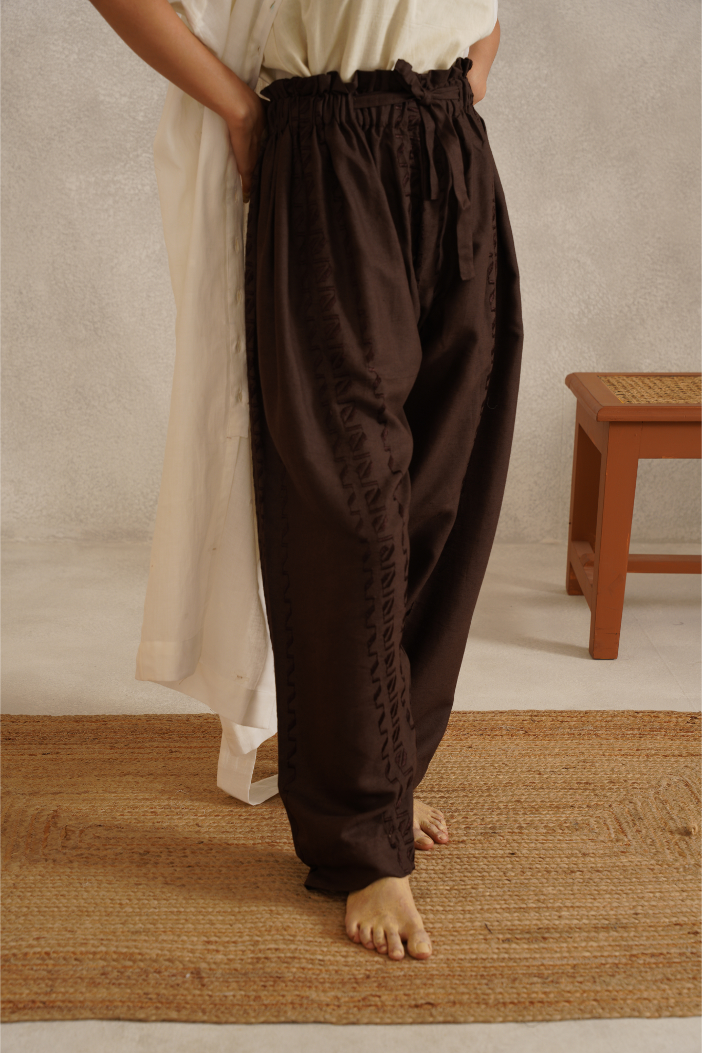 Grounded Unisex Pants - Brown