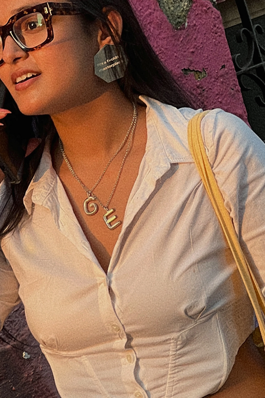 Bold Letter Necklace - G