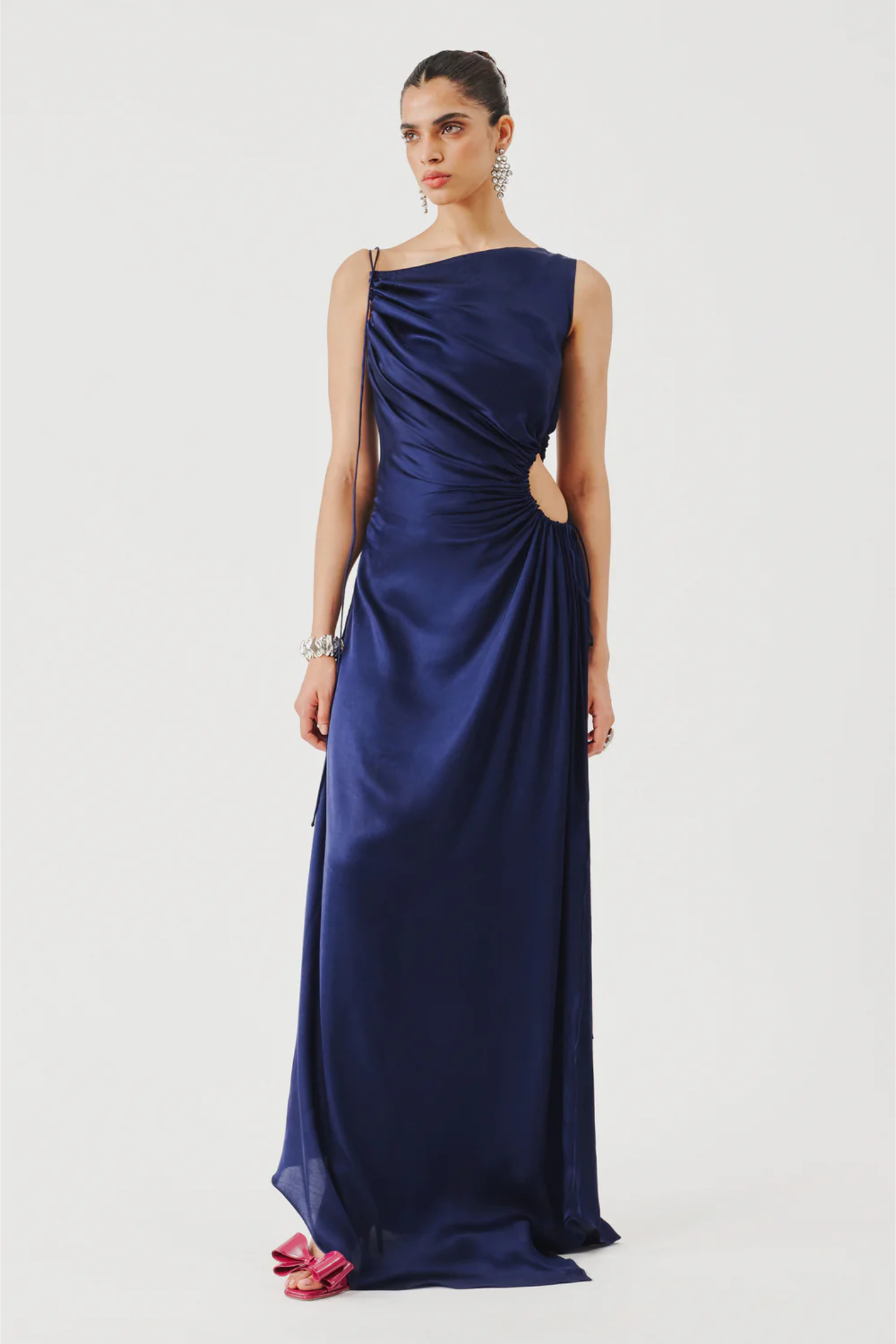 Selene Cutout Dress in Navy