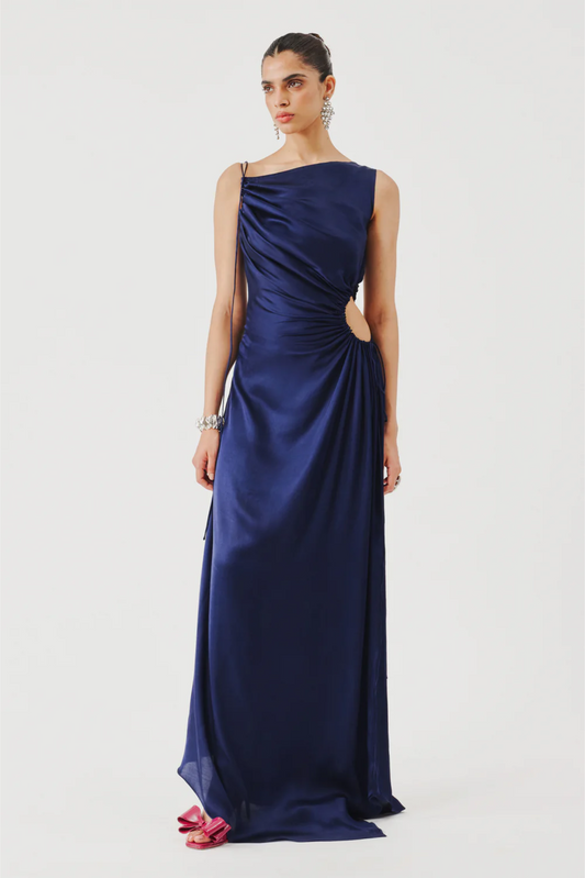 Selene Cutout Dress in Navy