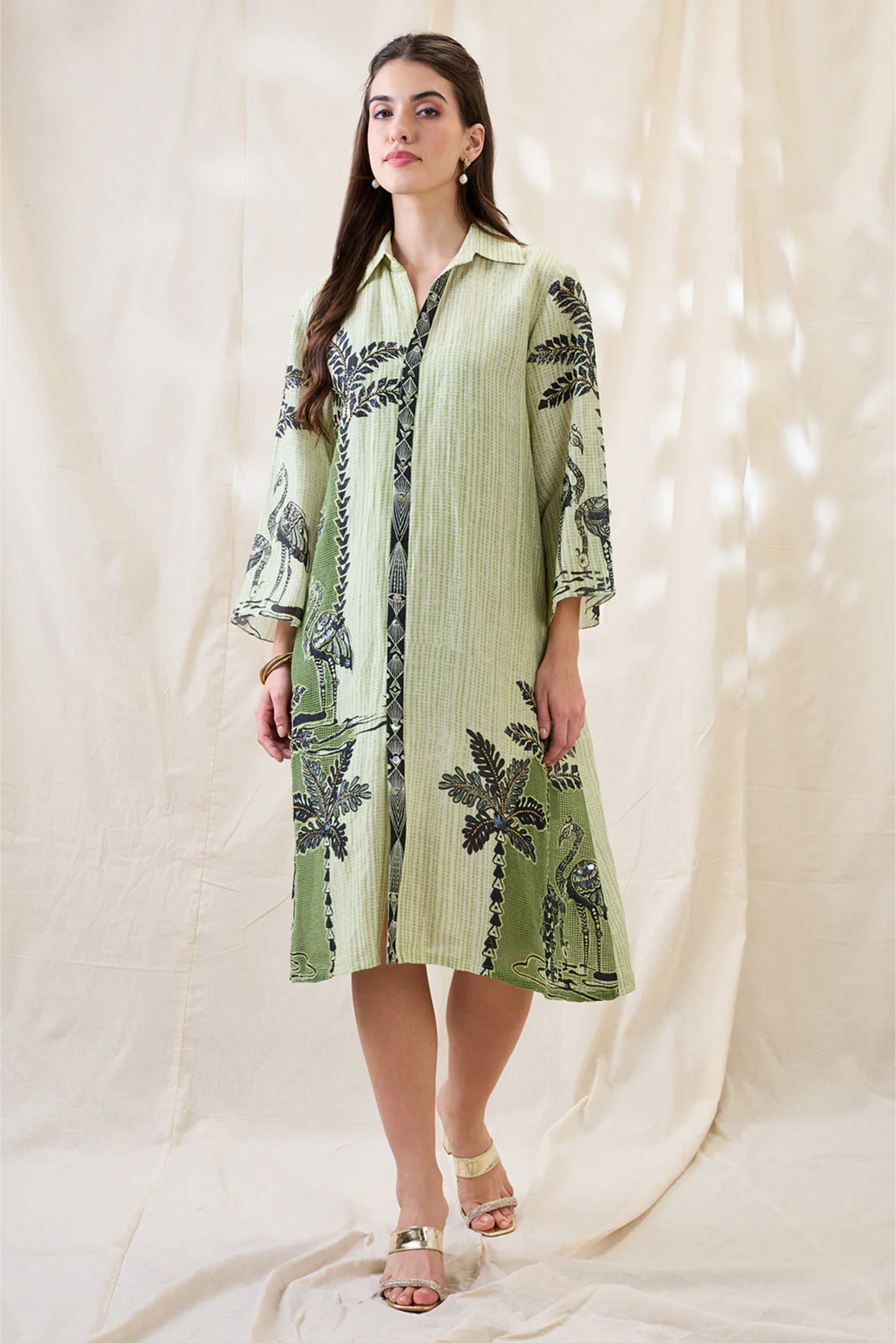 Noorani Embellished Boxy Dress