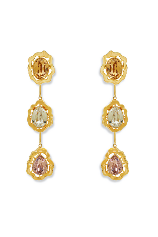 The Bloom Earrings - Golden