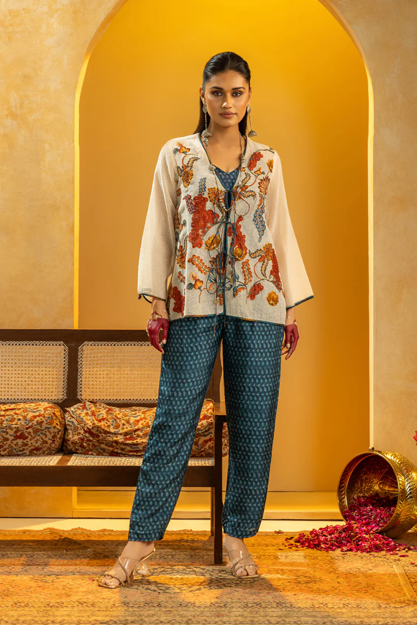 Rangtara Appliqued co-ord set