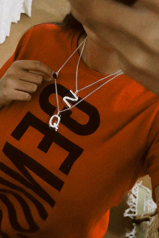 Bold Letter Necklace - Q