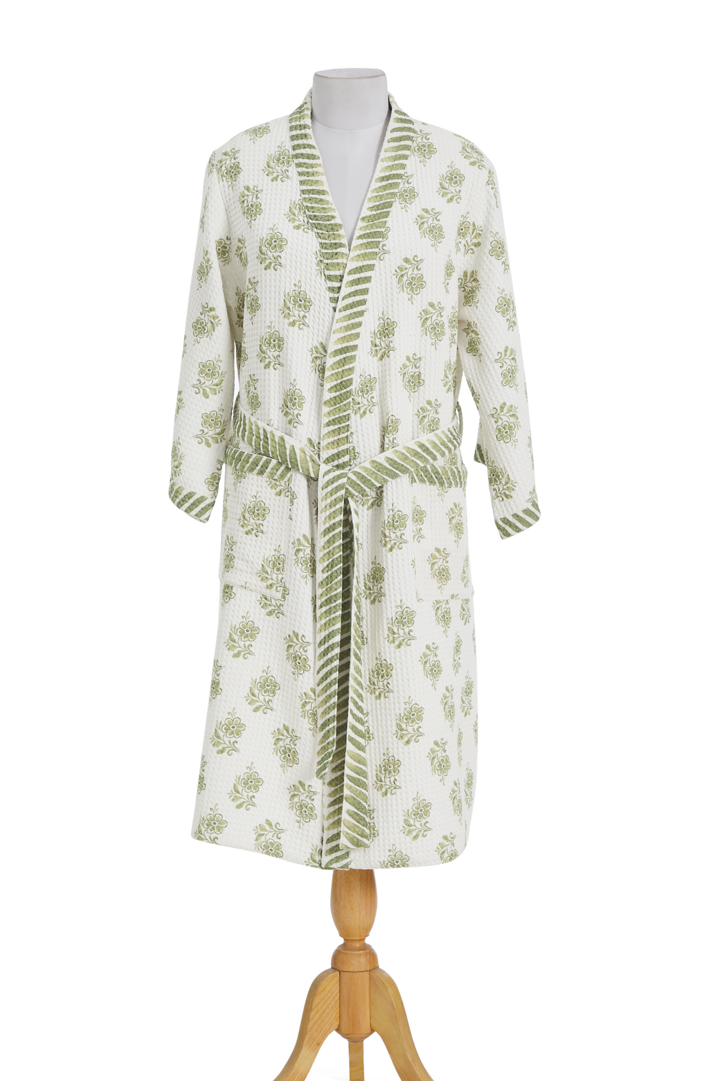 Anya Green Printed Bathrobe