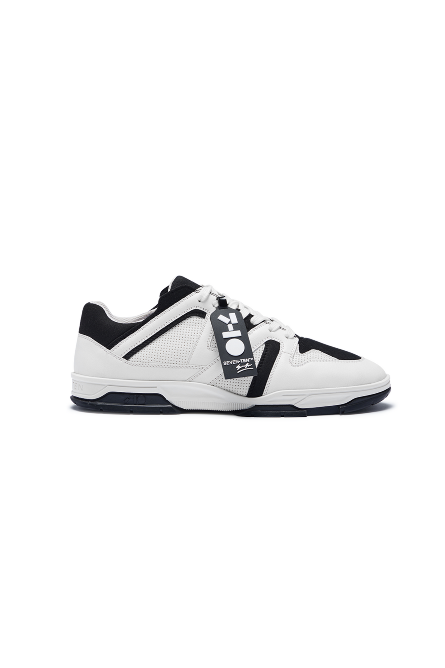 731 Black & White Dice Low-Top Sneakers