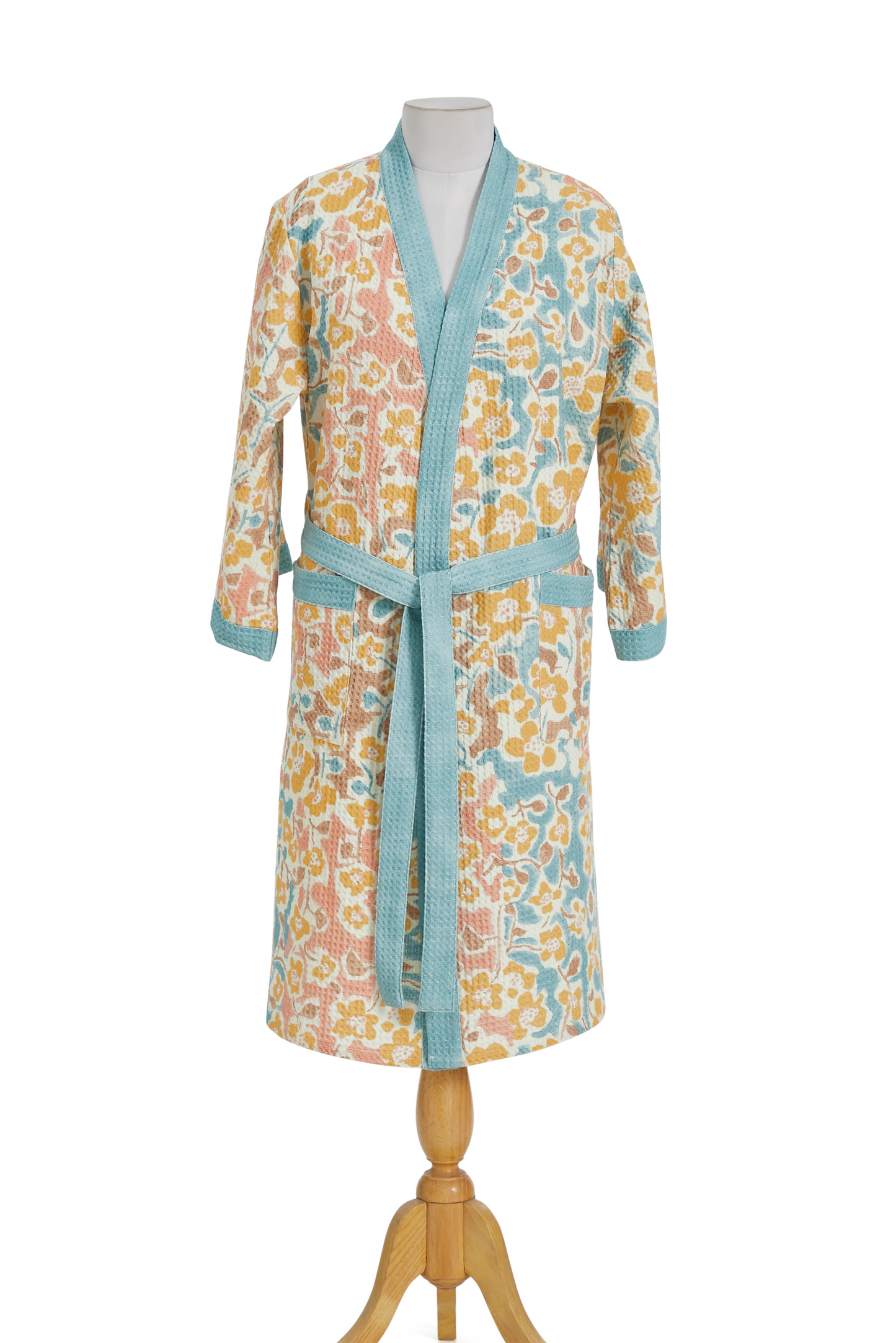 Flower Charm Printed Bathrobe