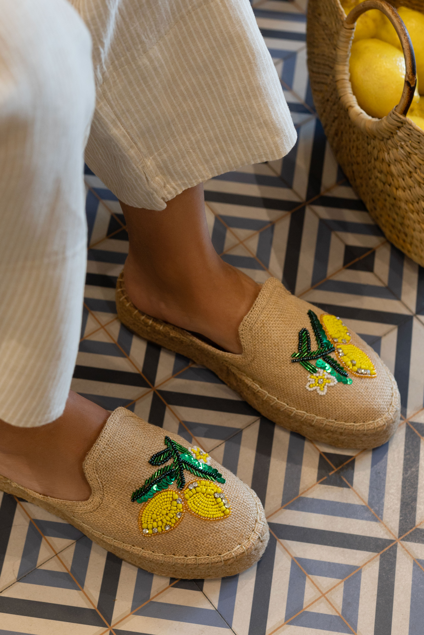 Lemoncello Espadrilles Beige Platforms