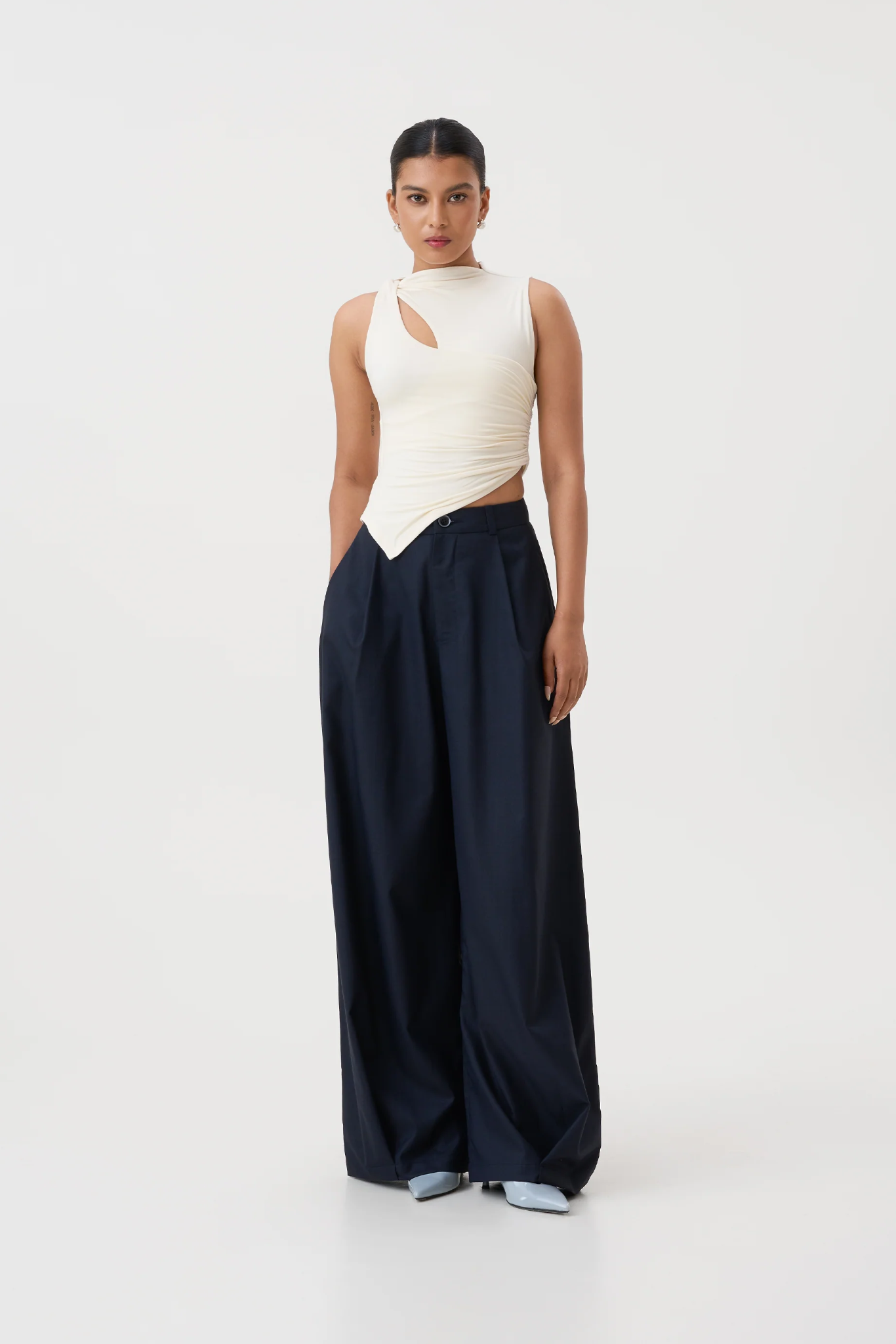 IRA PLEATED TROUSERS