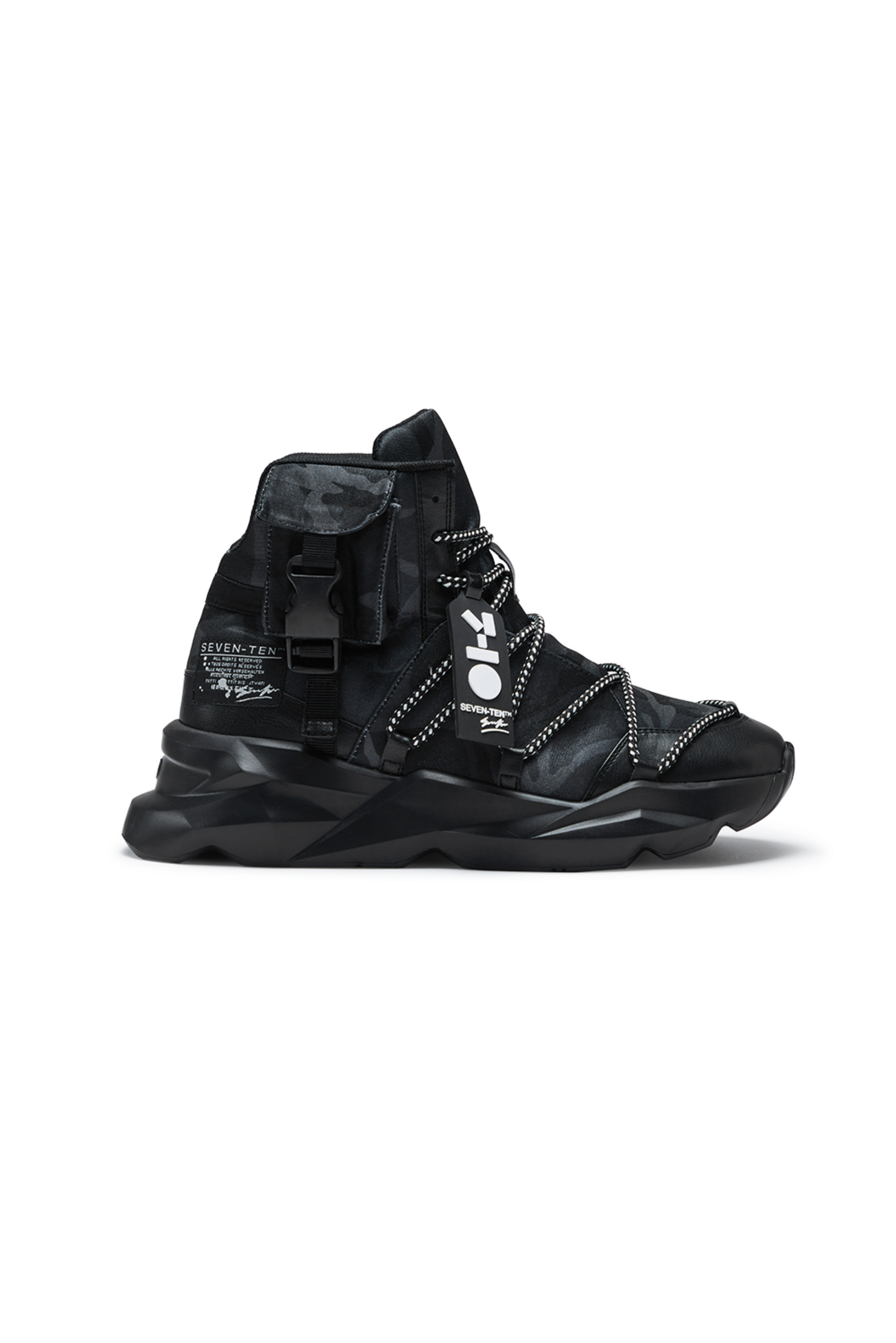 746 Ambush Black Chunky High-Top Sneakers