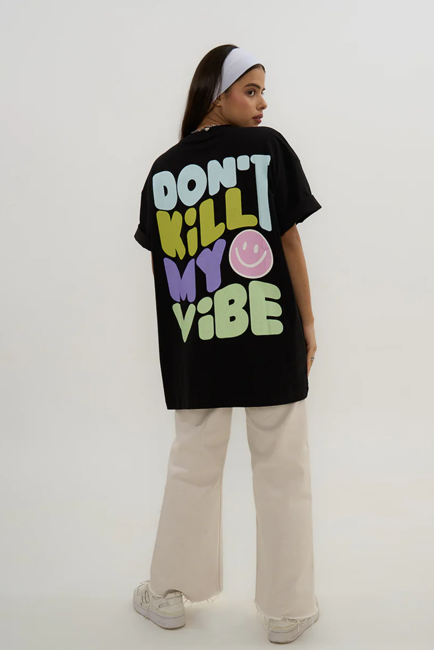 The Vibe Oversized Tee - Black