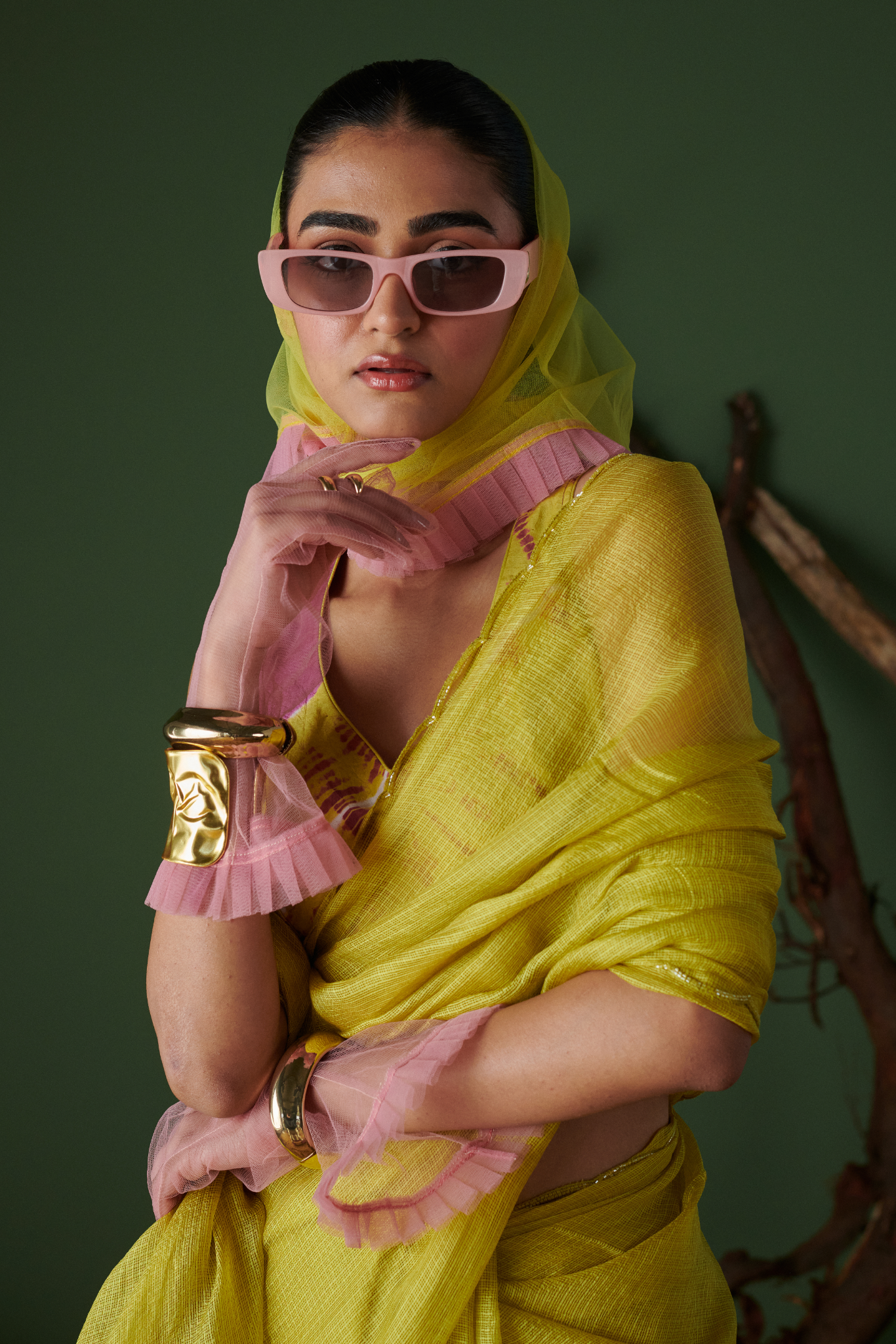 NIMBU SODA POP - Saree with Blouse