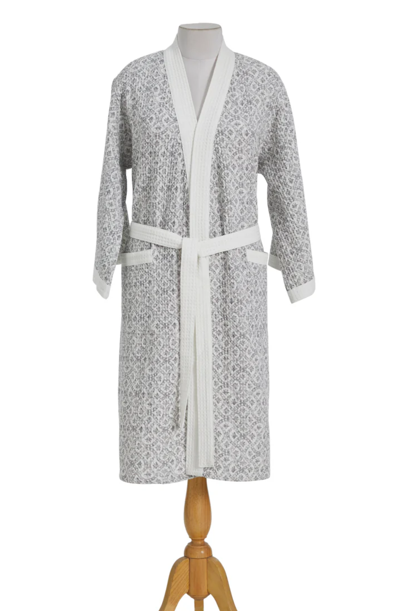 Tessellate Grey Bathrobe