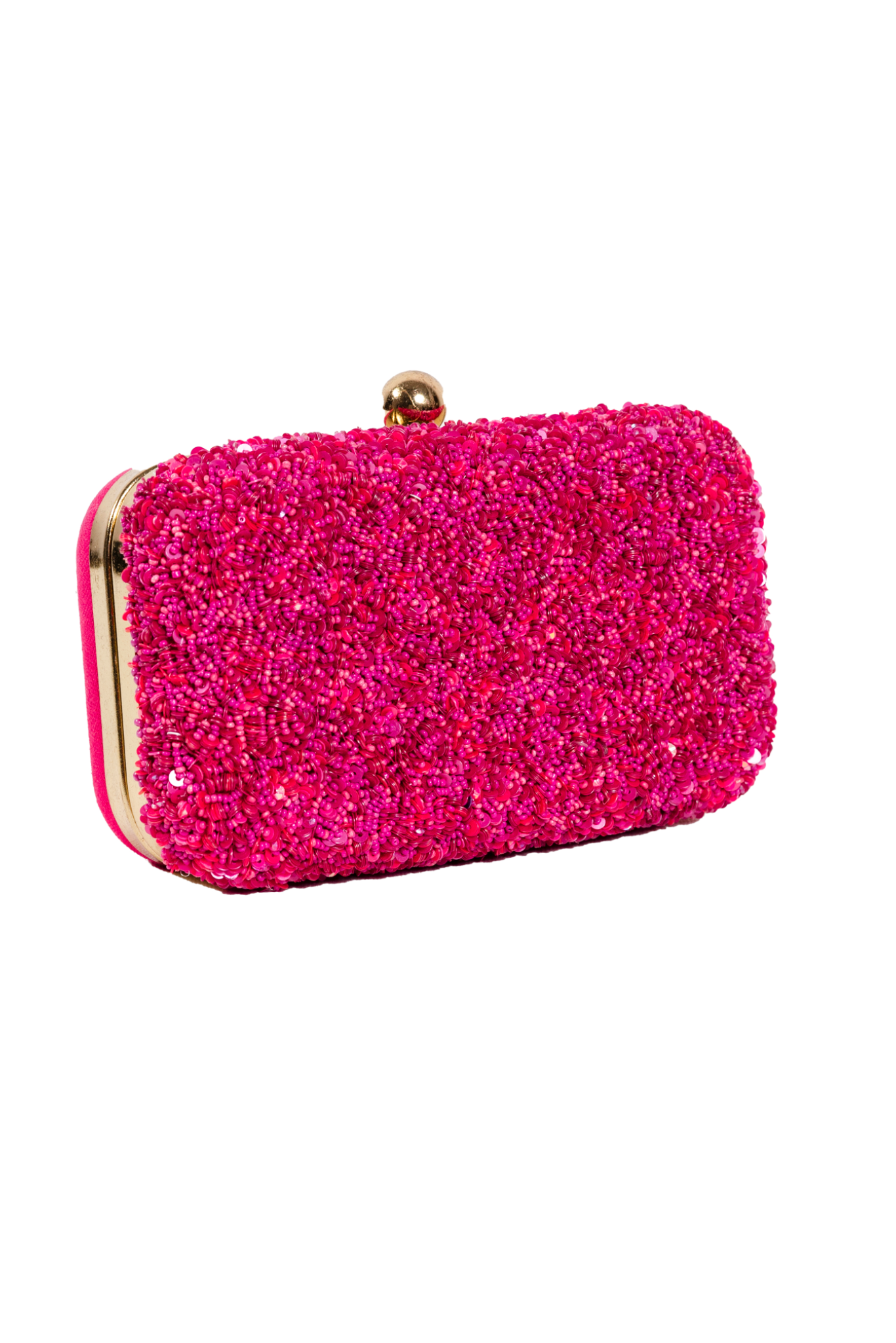 Glistening evening clutch