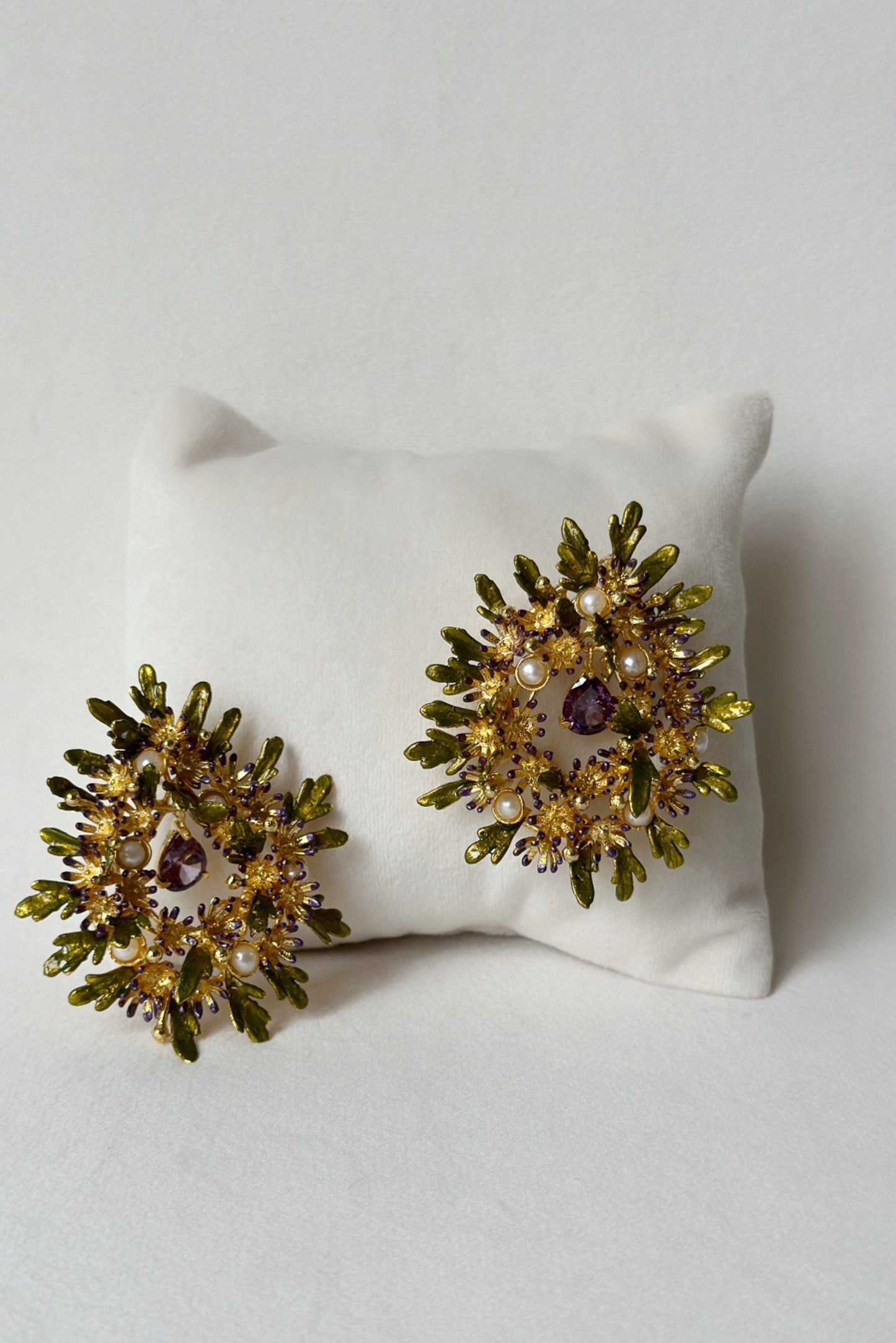 Enchanted Glade Earrings - Violet Woodland
