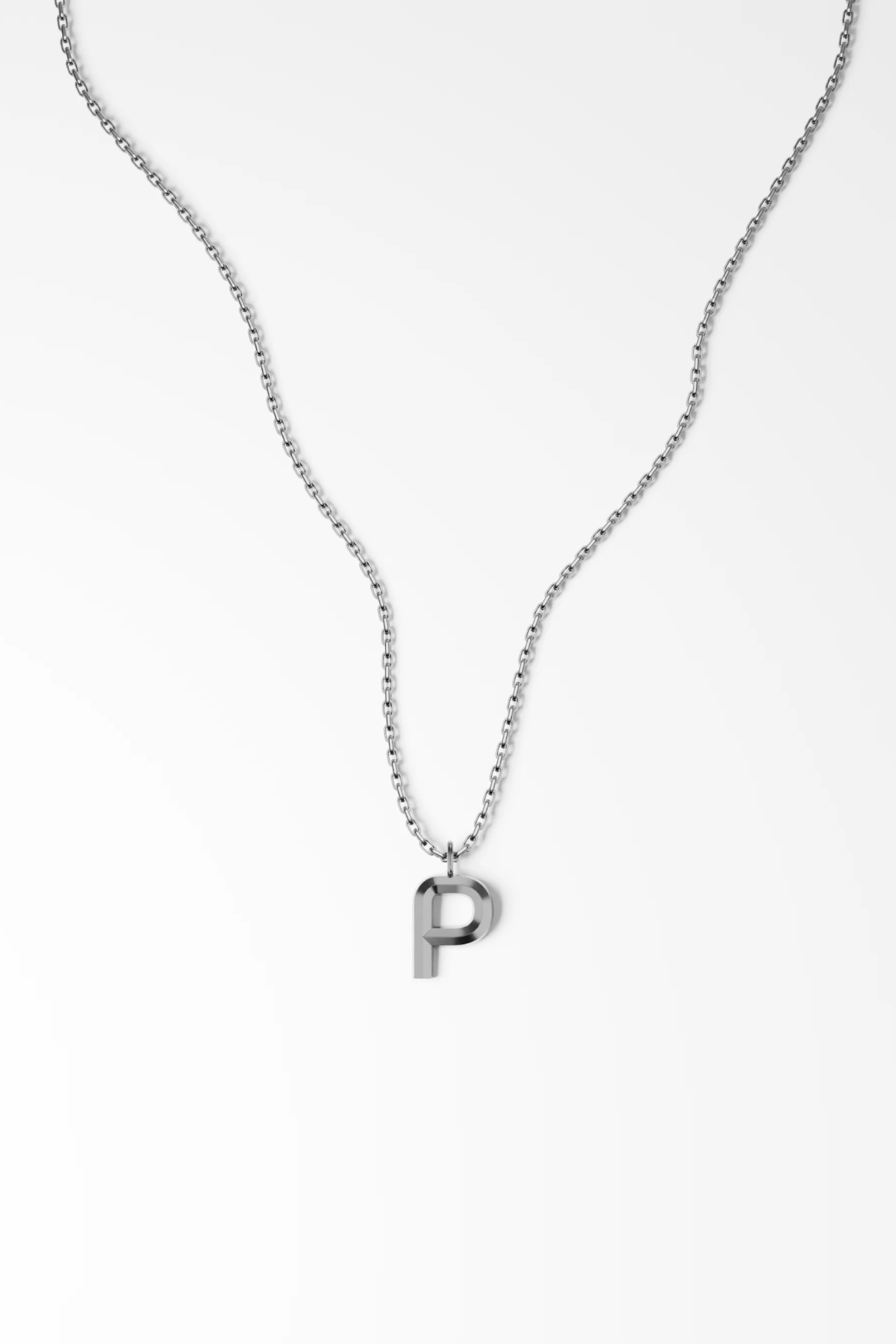 Bold Letter Necklace - P