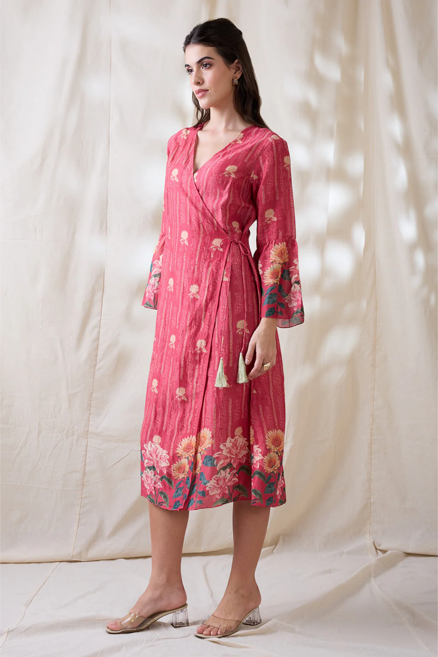 Ravya Front Overlapped Dress