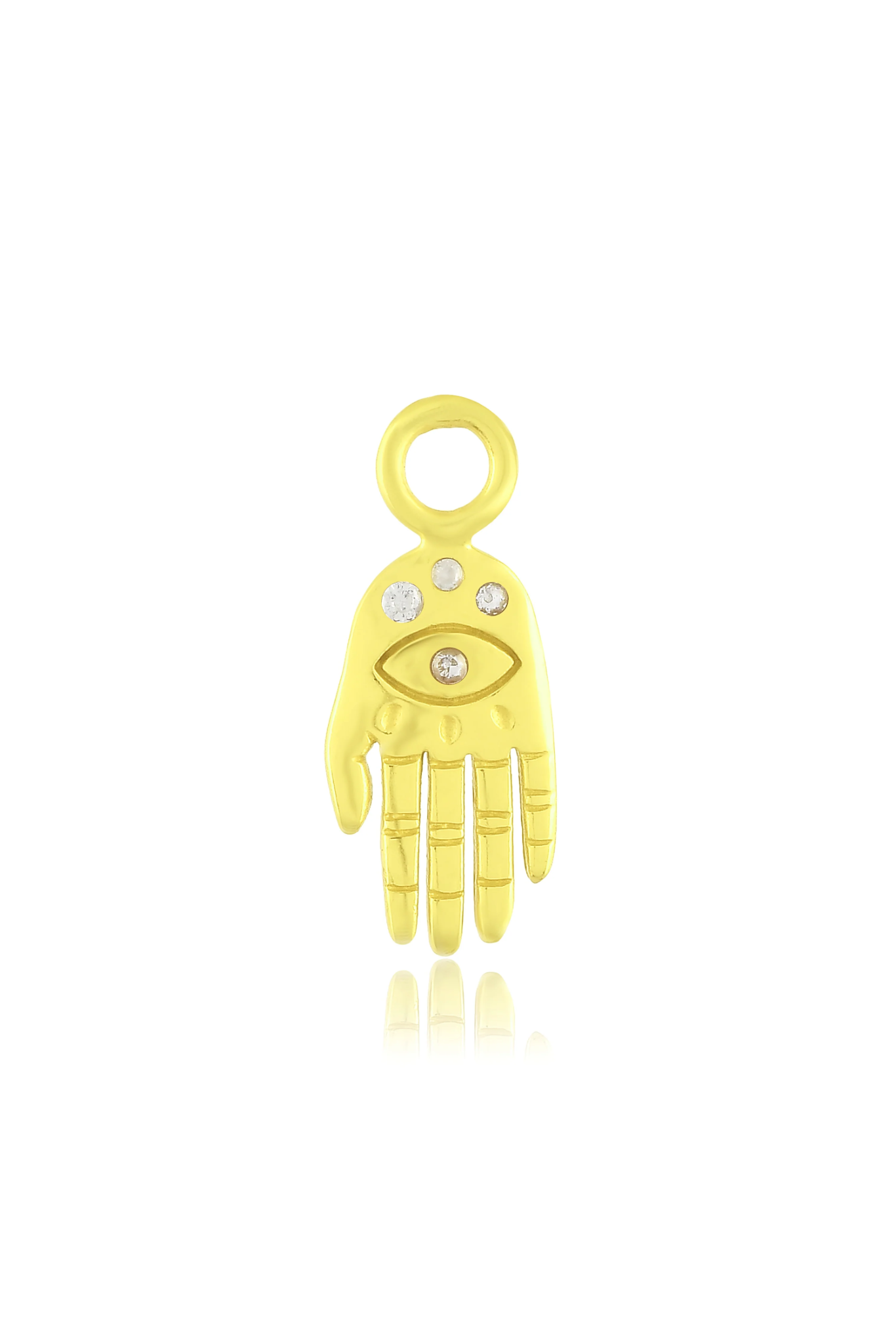 Studded Hamsa Charm