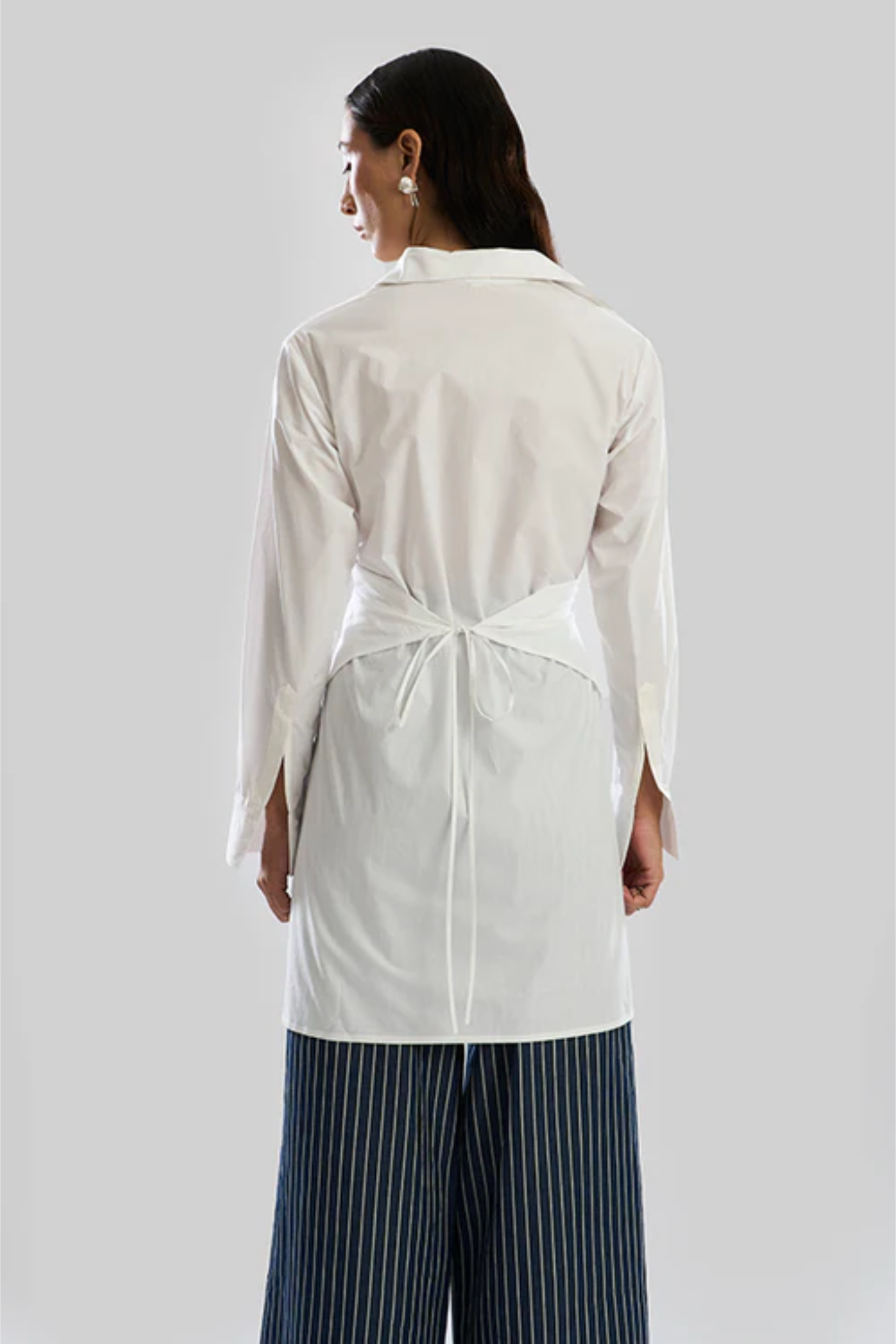 White Noise Wrap Shirt