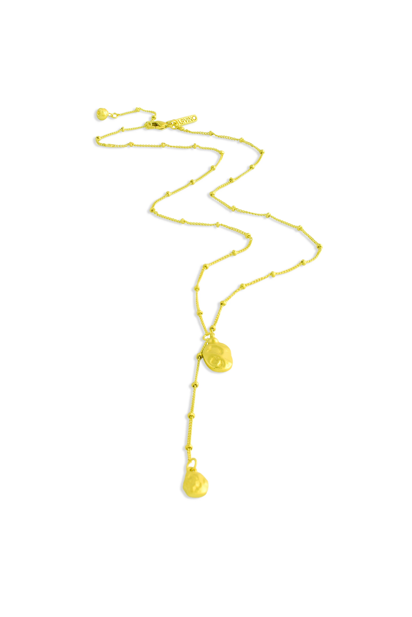 Molten Solid Drop Charm Necklace