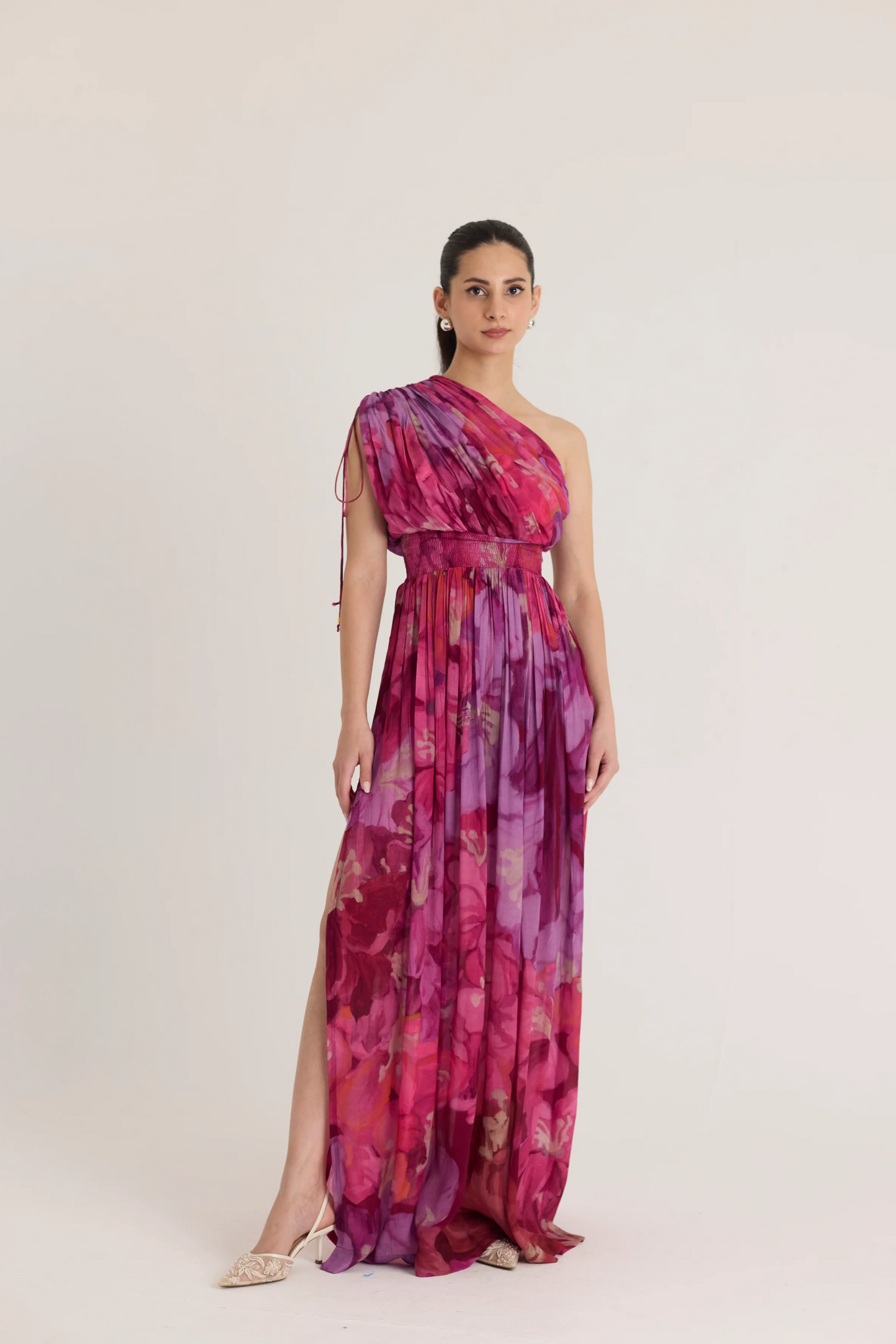Violet One Shoulder Dress