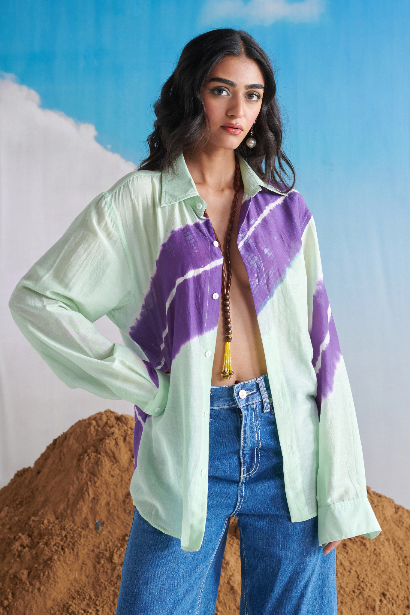 AASMANI LEHER SHIRT
