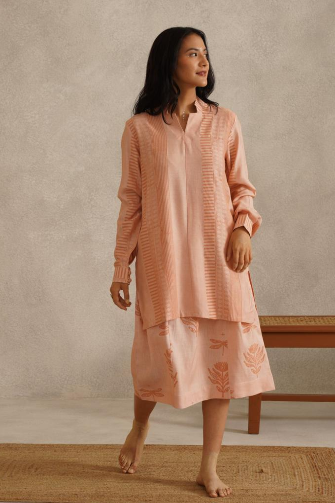 Grace Skirt - Salmon Pink