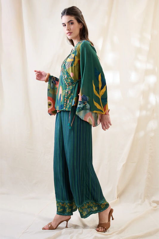 Flora Embellished Angarkha Set