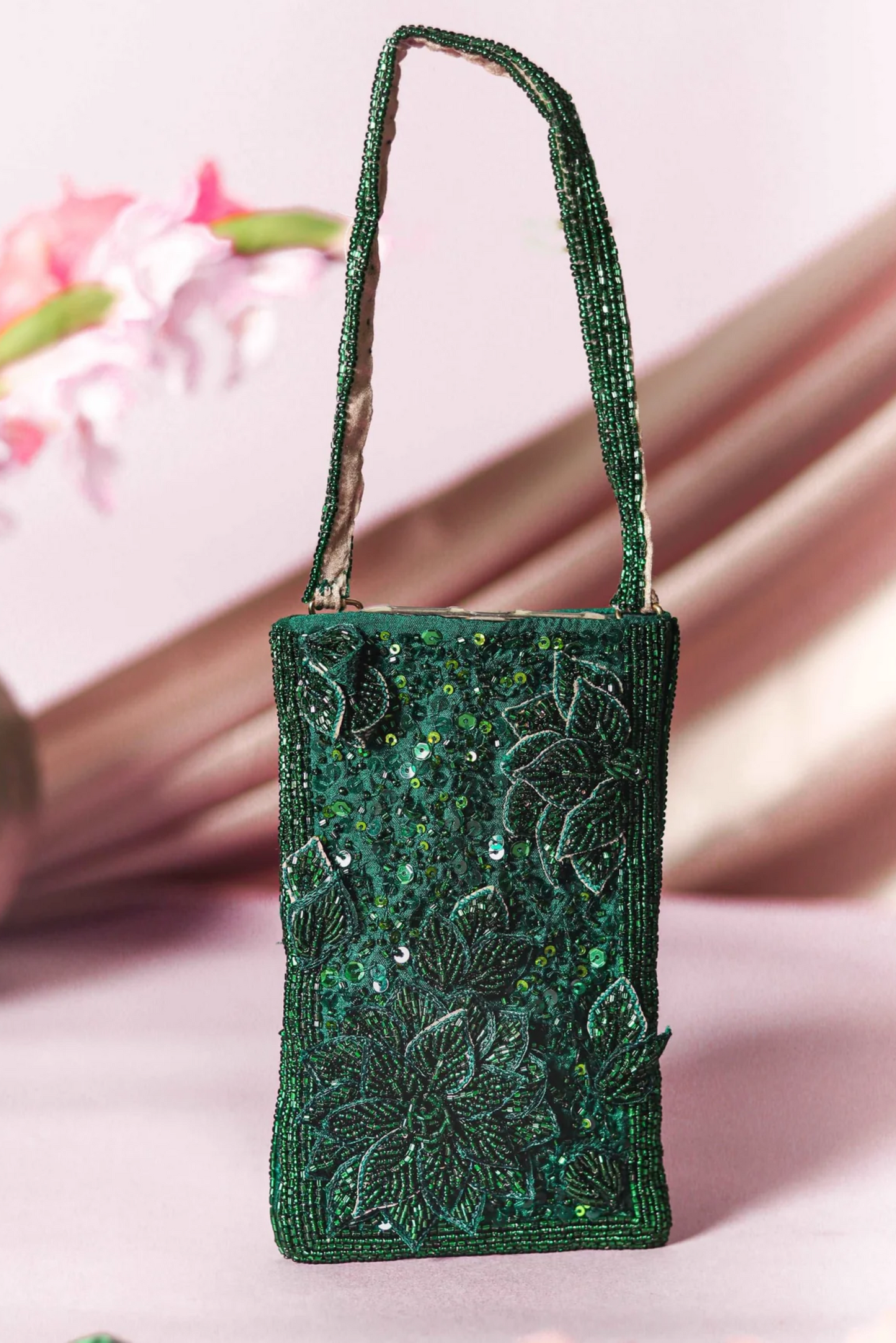 Deep emerald Mobile Pouch