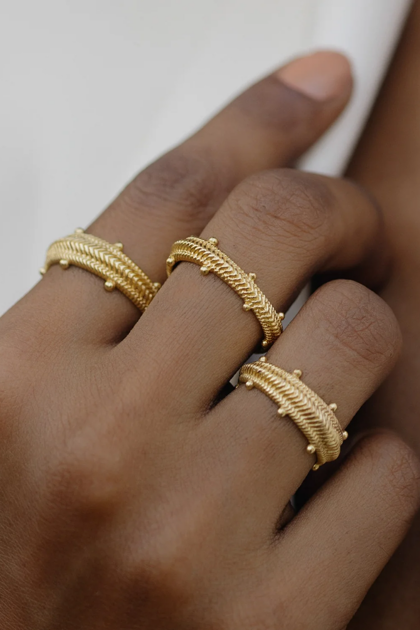Dotted Carved Ring