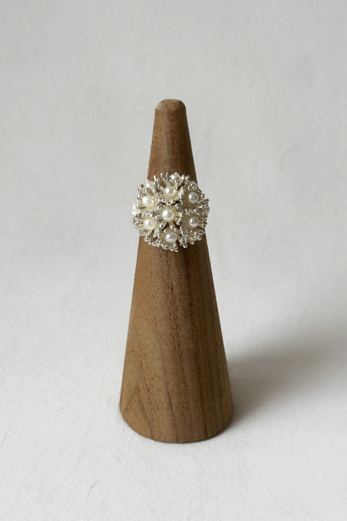 Sunshine Mini Pearl Ring Silver