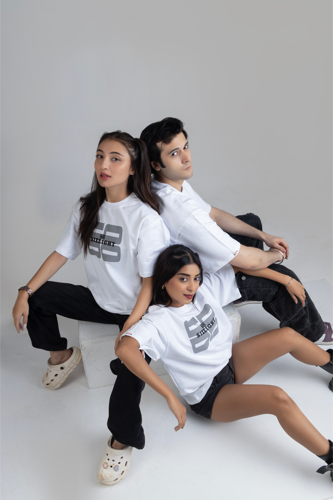 White Noise Oversized Unisex T-Shirt