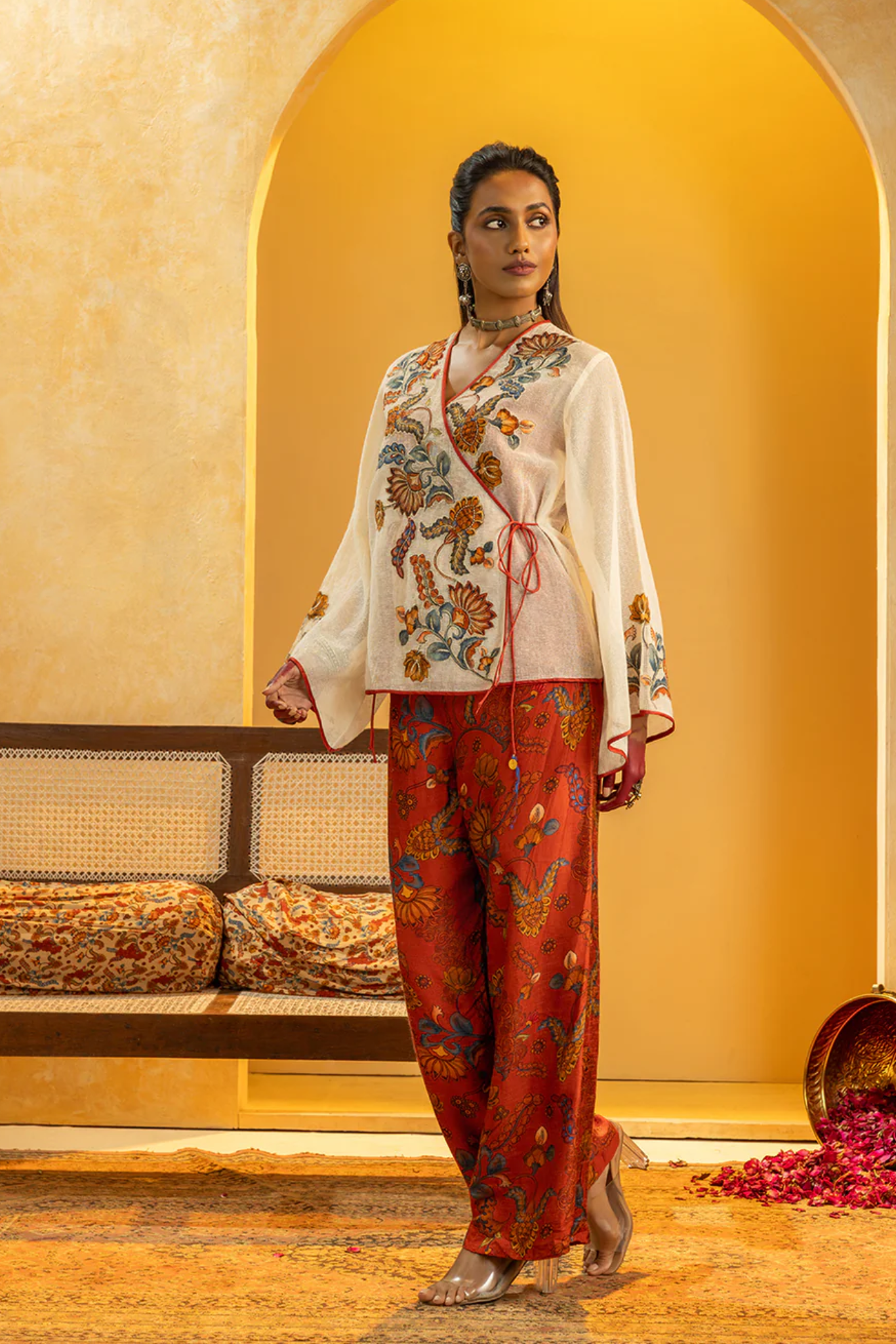 Rangtara Appliqued co-ord set