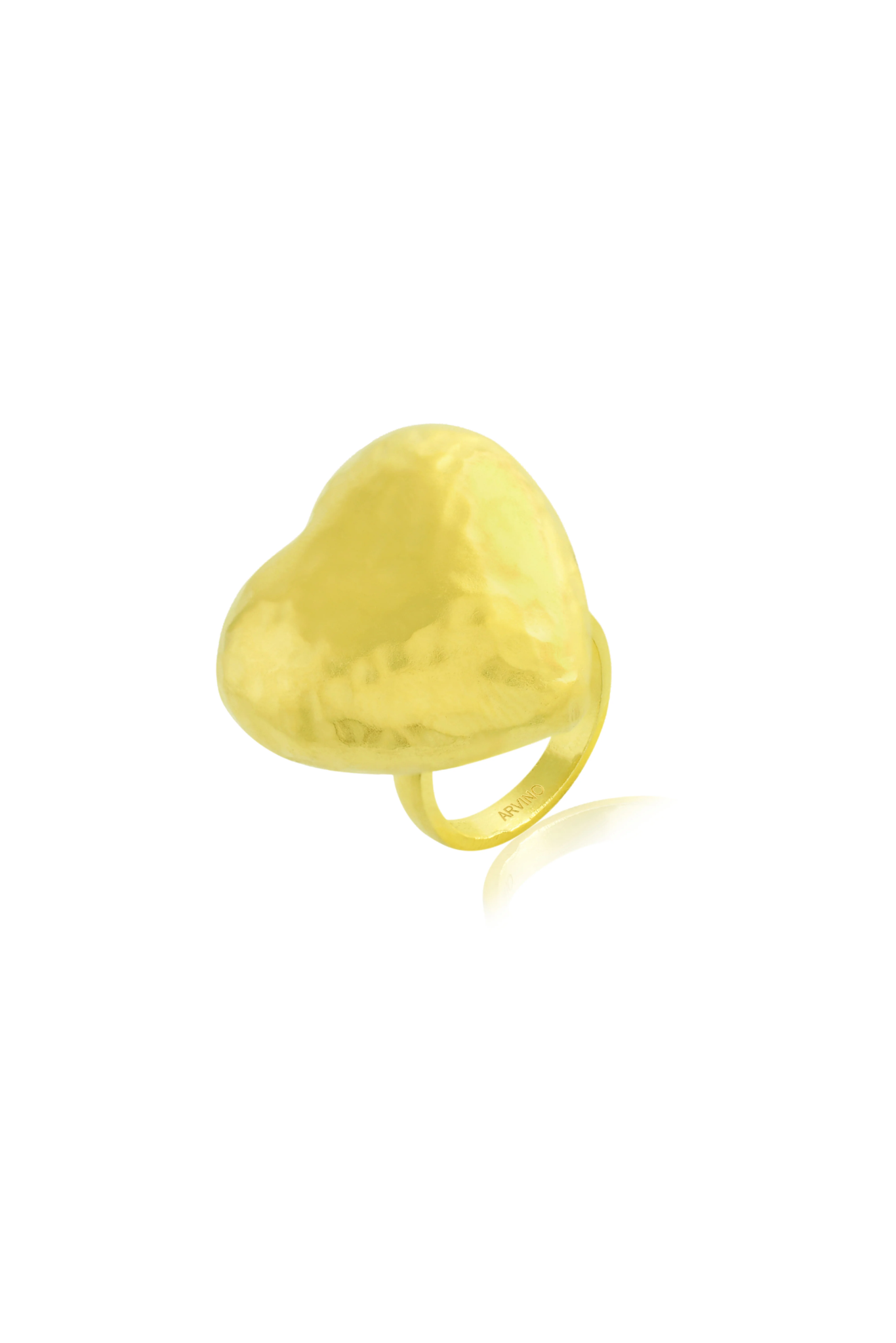 Chunky Textured Heart Ring