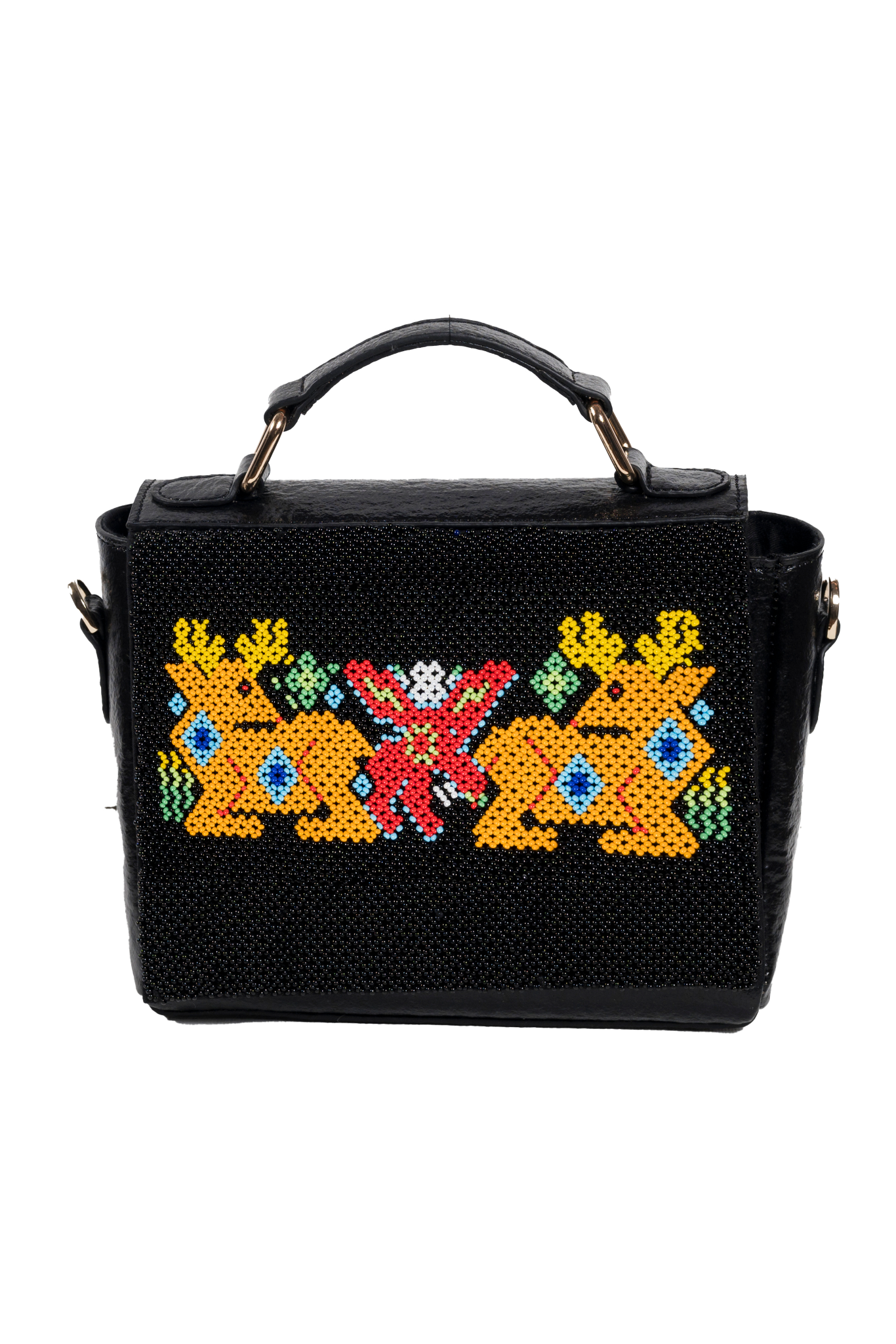 Dhara jungle beadwork purse