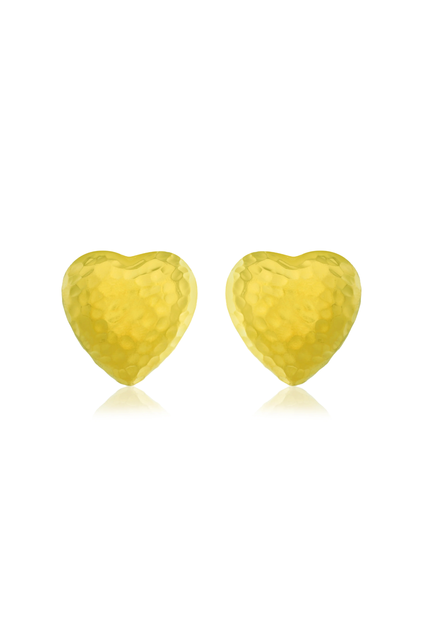 Chunky Textured Heart Studs